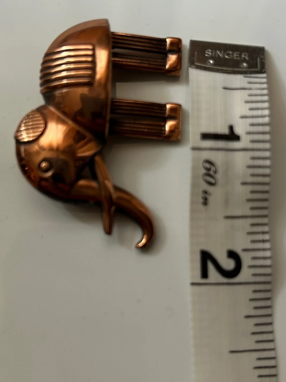 Copper Elephant Brooch